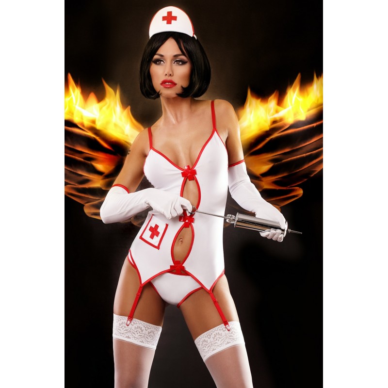 Sexy Completino Costume da infermiera 4 pezzi Sexy Completino Costume da infermiera 4 pezzi