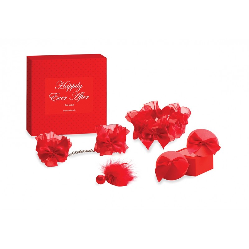 Confezione regalo intimo rosso 4 pezzi - Bijoux Indiscrets Confezione regalo intimo rosso 4 pezzi - Bijoux Indiscrets
