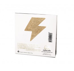 Copricapezzoli adesivi glitter oro 'Flash Bolt' Bijoux Indiscrets 