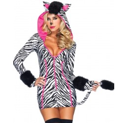 Sexy Costume da Zebra LA83986 da Leg Avenue