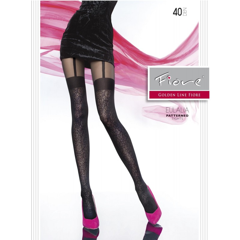 Sexy Collant neri 40 den 'Eulalia' Fiore Hosiery Sexy Collant neri 40 den 'Eulalia' Fiore Hosiery