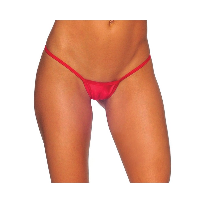 Sexy Perizoma V-string rosso in lycra lucida