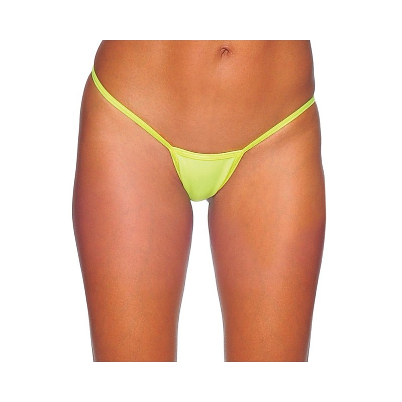 Sexy Perizoma V-string giallo neon in lycra lucida | Vendita Perizoma sexy  | Rosanerastore