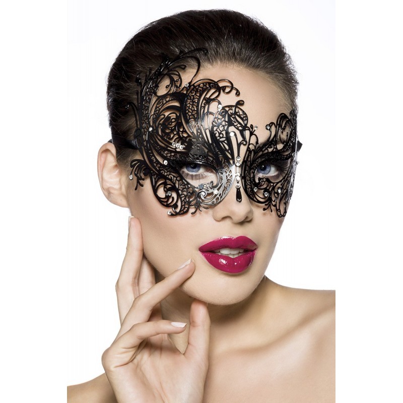 Sexy Maschera metallica filigranata decorata con strass Sexy Maschera metallica filigranata decorata con strass