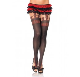 Sexy Collant neri/rossi...