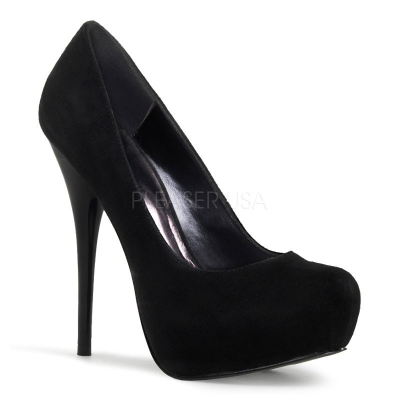 Stupende scarpe decollete' nere con plateau Tacco 13,5 cm Pleaser | Tacchi  a spillo | Rosanerastore