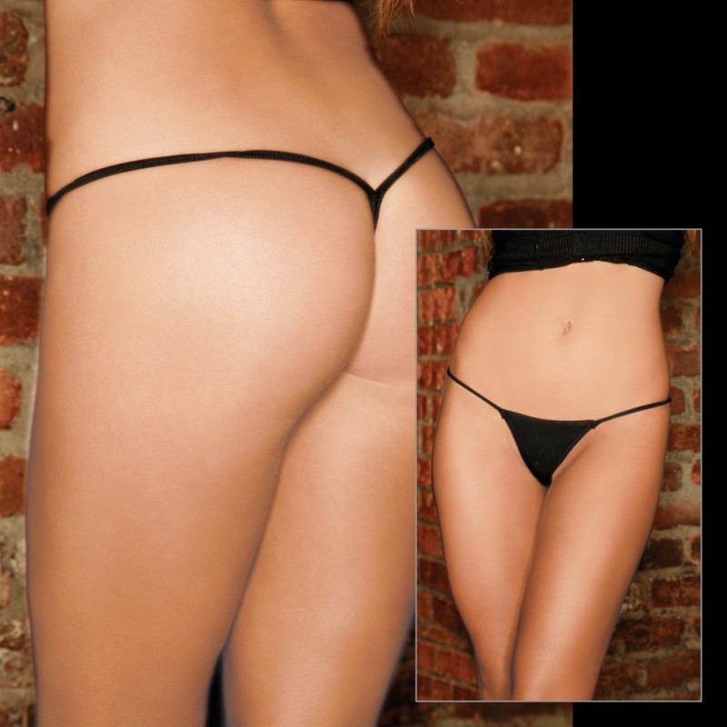 Perizoma v-string in lycra nero intimo sexy Electric Lingerie | Perizoma v- string | Rosanerastore