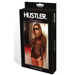 Mini abito nero in rete tg. 40/46 da Hustler lingerie 
