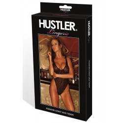 Sexy Body in pizzo nero da Hustler lingerie taglia unica 