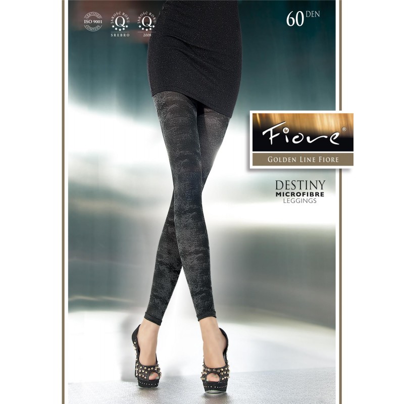 Leggings in microfibra color grafite 60 den 'Destiny' Fiore Hosiery Leggings in microfibra color grafite 60 den 'Destiny' Fiore Hosiery