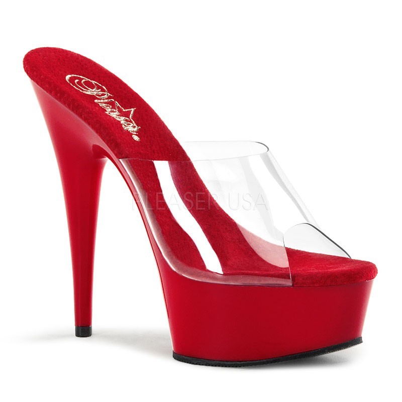 Sexy Sandali rossi con plateau Tacco 14 cm Pleaser 'Delight'| Tacchi a  spillo | Rosanerastore